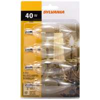 40W CANDELABRA BASE BULB 4PK