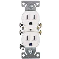 DUPLEX RECEPTACLE WHITE 270W