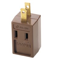 3-OUTLET 2WIRE TAP BROWN 4400B