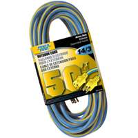 14/3 50' HD EXT CORD BL/YELLOW