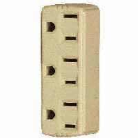 3-OUTLET ADAPTOR IVORY 1147V