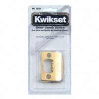 KWIKSET STRIKE PLATE BRT BRASS