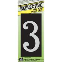 3-1/2" ALUM REFLECTIVE "3" CA253
