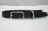 BLACK NYLON DOG COLLAR  12x3/8"