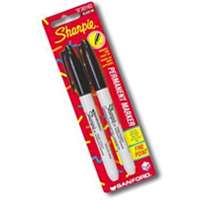 FINE BLK SHARPIE MARKER 2PK