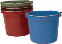 FLATBACK BUCKET RED 20QT ECONO