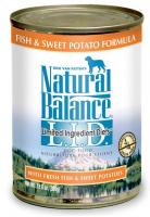 NATURAL BALANCE L.I.D. SWEET POTATO & FISH 13 OZ.