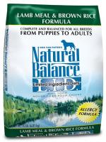 NATURAL BALANCES LAMB & RICE DOG 15LB