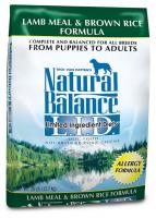 NATURAL BALANCE L.I.D. LAMB MEAL & BROWN RICE 28LB