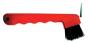 HOOF PICK W/BRUSH 7" RED