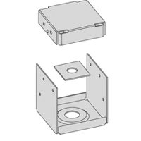 4x4 ADJ. POST ANCHOR BASE GALV.