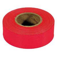 GLO RED FLAG TAPE 150' 65601