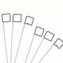 GLO WHITE STAKE FLAGS 100PC