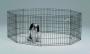 EXERCISE PEN 8PANEL BLACK 24X24