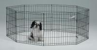 EXERCISE PEN 8PANEL BLACK 24X30