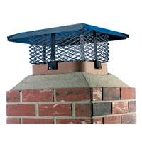 ADJ. CHIMNEY CAP GALV. BLACK