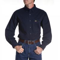 TWILL WORK SHIRT NAVY XL