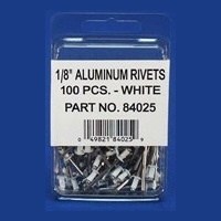 WH AL POP RIVETS 1/8" 100PC