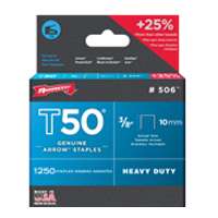 ARROW T-50 3/8" STAPLES 1250/PK