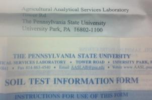 PENN STATE MAIL IN SOIL TEST KIT