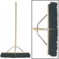 24" HARD POLY PUSH BROOM W/HDL