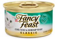 FANCY FEAST CLASSIC COD SOLE & SHRIMP 3 OZ.
