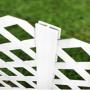 WHITE VINYL LATTICE DIVIDER 8'