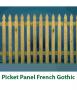 42"x8' TYP PICKET FENCE PANEL