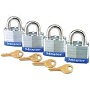 PADLOCKS 4 KEYED ALIKE 3008D