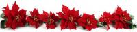 VELVET POINSETTIA GARLAND