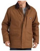 MENS SANDED DUCK COAT BRWN DK LG