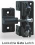 AM SERIES LOCKABLE GATE LATCH BL