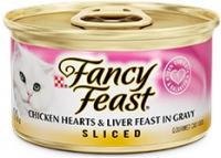 FANCY FEAST SLICED CHICKEN HEARTS & LIVER 3 OZ.