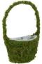 MOSS WALL BASKET WITH FLOWERS