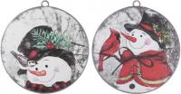 SNOWMAN ORNAMENT DISCS