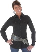 LADIES WESTERN LONG SLEEVE BL XL