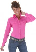 LADIES WESTERN LONG SLEEVE PNK L