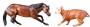 BREYER CUTTING HORSE AND CALF