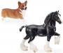 BREYER  SHIRE STALLION AND CORGI