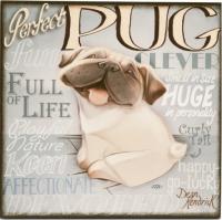 PUG 8" FREESTANDNG WALL ART