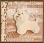 WESTIE 8" FREESTANDNG WALL ART