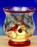 CRACKLE GLASS CARDINAL HURRCN SM