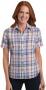 WOMENS PLAID SHIRT CORAL/JUNE S