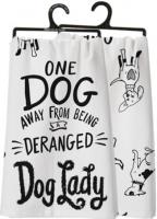 DISH TOWEL DOG LADY