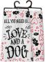 DISH TOWEL LOVE AND A DOG