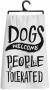 DISH TOWEL  DOGS WELCOME
