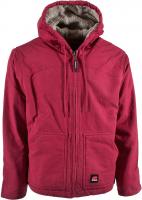 LADIES WASHED HOOD COAT RAISIN L