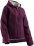 LADIES HOODED SHERP COAT PLUM XL