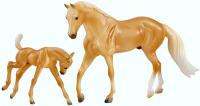 BREYER PALOMINO QRTER HORSE&FOAL