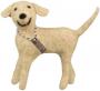 STANDING YELLOW LAB FIGURE FABRC